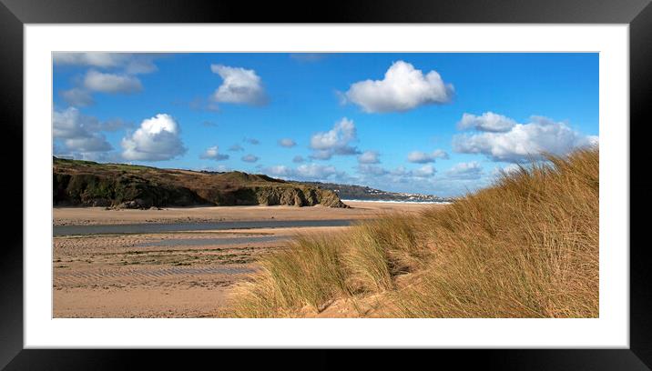 Hayle beach Cornwall Framed Mounted Print by Kevin Britland