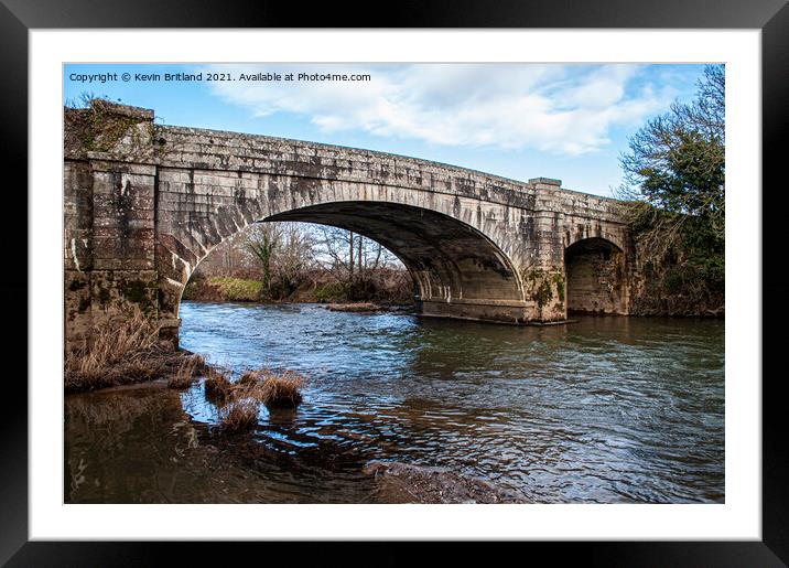 River tamar polson bridge cornwall Framed Mounted Print by Kevin Britland