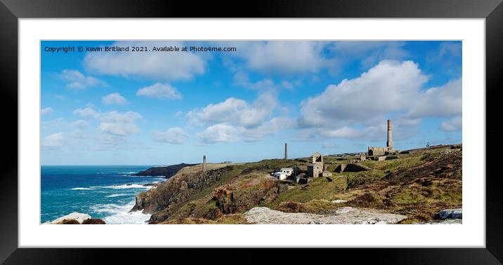 Levant tin mine cornwall Framed Mounted Print by Kevin Britland