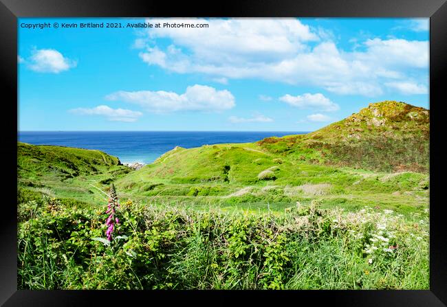 Cornish landscape Framed Print by Kevin Britland