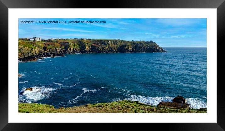 Bass point cornwall Framed Mounted Print by Kevin Britland