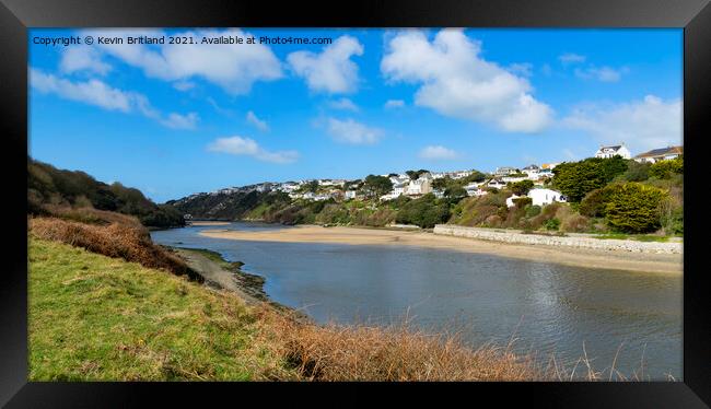 The Gannel newquay Framed Print by Kevin Britland