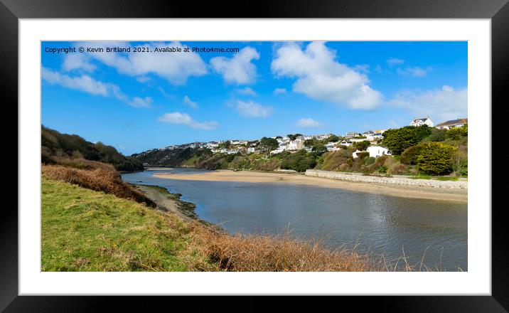The Gannel newquay Framed Mounted Print by Kevin Britland