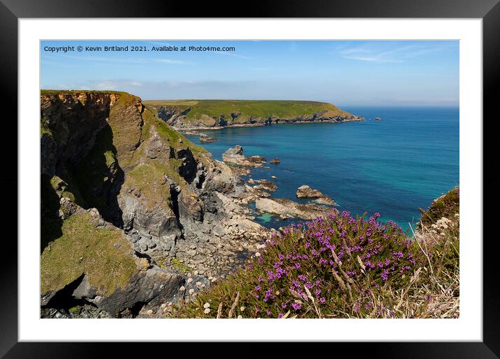 Hells mouth Cornwall Framed Mounted Print by Kevin Britland