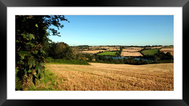 Cornish countryside Framed Mounted Print by Kevin Britland