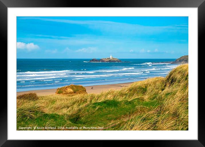 Gwithian, Cornwall. Framed Mounted Print by Kevin Britland