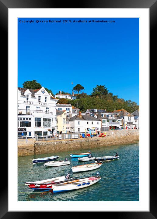 st.mawes cornwall Framed Mounted Print by Kevin Britland