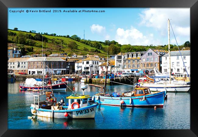 mevagissey cornwall Framed Print by Kevin Britland