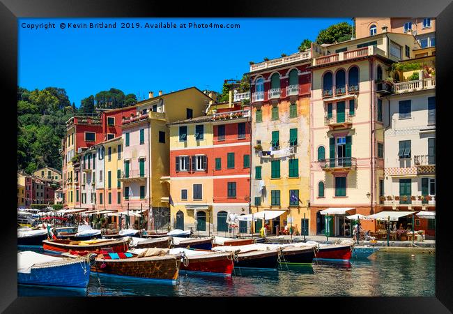 portofino italy Framed Print by Kevin Britland