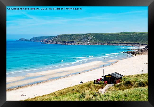 sennen cove cornwall Framed Print by Kevin Britland