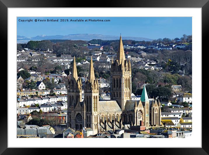 truro cathedral cornwall  Framed Mounted Print by Kevin Britland