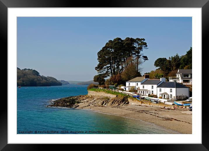 helford passage Cornwall Framed Mounted Print by Kevin Britland