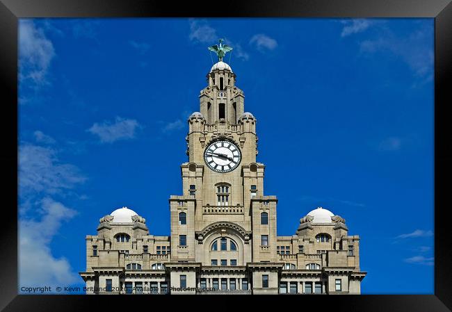 The famous Royal Liver building, Liverpool Framed Print by Kevin Britland