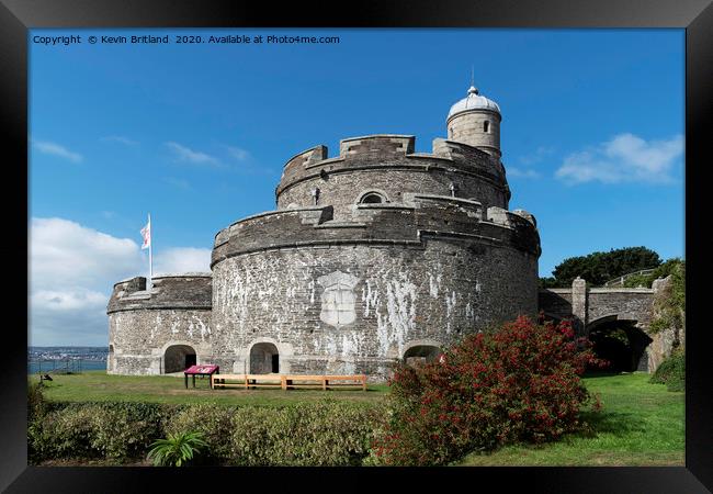 st mawes castle cornwall Framed Print by Kevin Britland