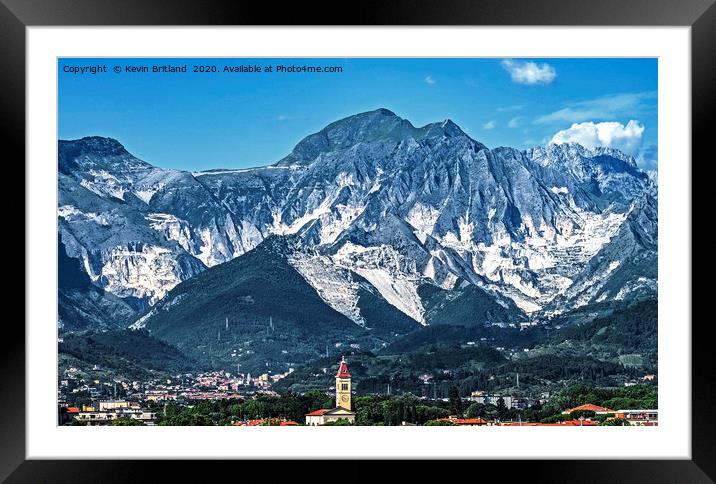 italian mountain range Framed Mounted Print by Kevin Britland