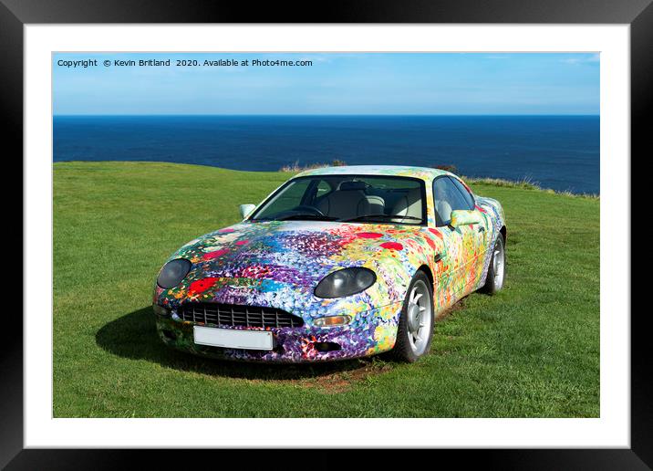 Aston Martin motor car Framed Mounted Print by Kevin Britland