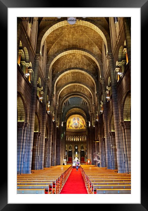 monaco cathedral Framed Mounted Print by Kevin Britland