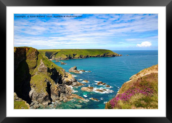 hells mouth cornwall Framed Mounted Print by Kevin Britland