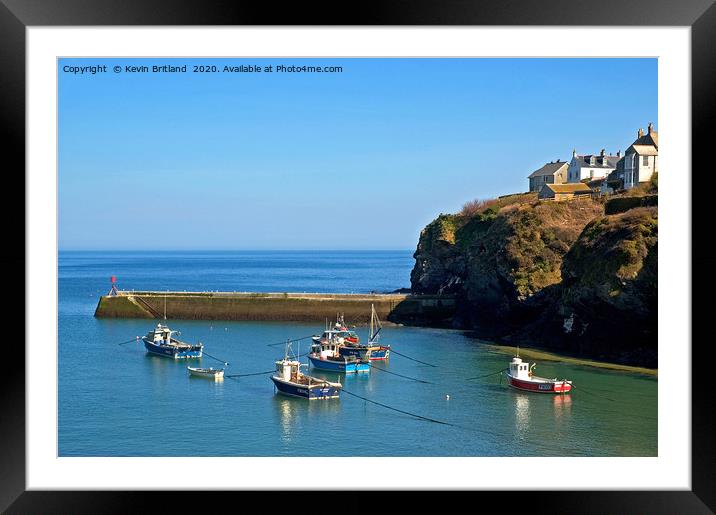 port isaac cornwall Framed Mounted Print by Kevin Britland