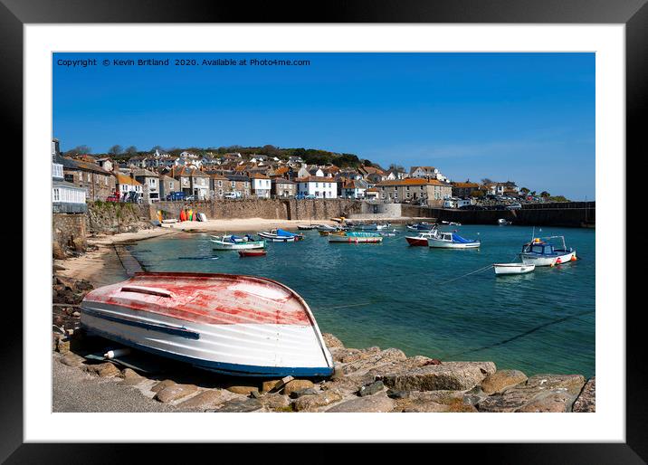 mousehole cornwall Framed Mounted Print by Kevin Britland