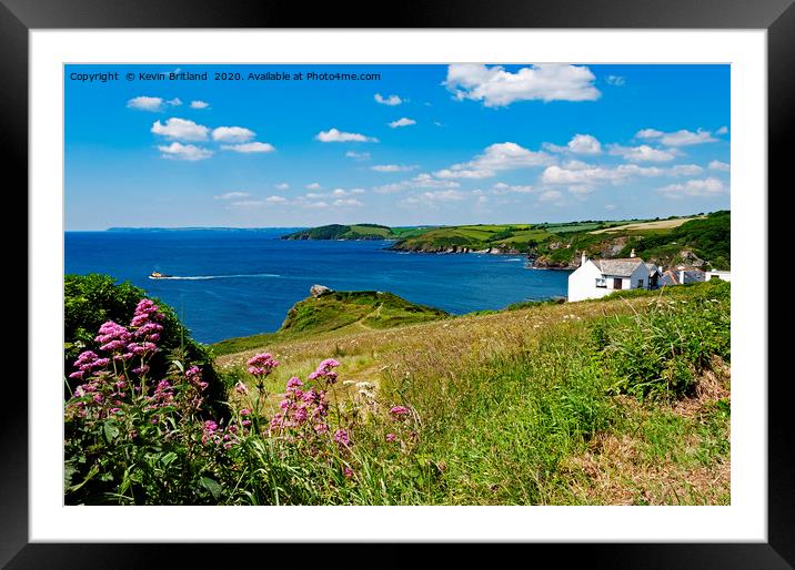 polruan cornwall Framed Mounted Print by Kevin Britland