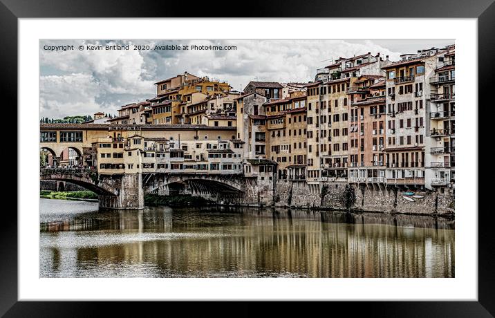 ponte vecchio florence Framed Mounted Print by Kevin Britland