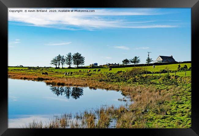 dozmary pool cornwall Framed Print by Kevin Britland