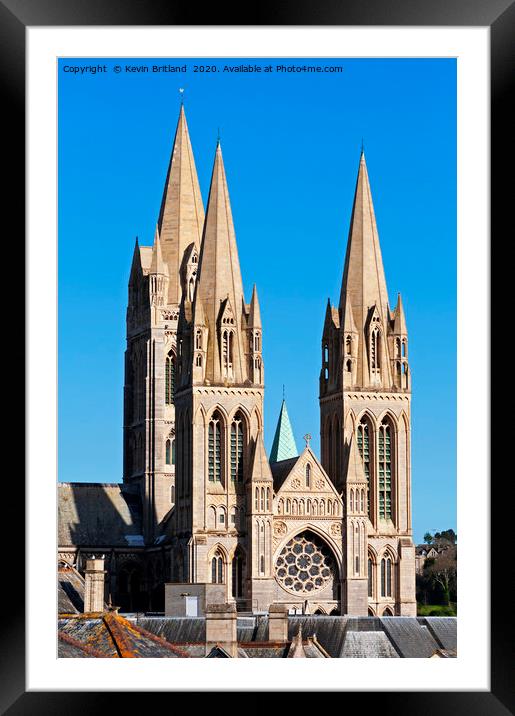 Truro Cathedral Cornwall Framed Mounted Print by Kevin Britland