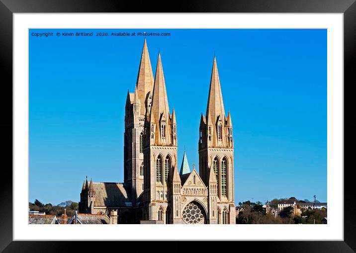 Truro Cathedral Cornwall Framed Mounted Print by Kevin Britland