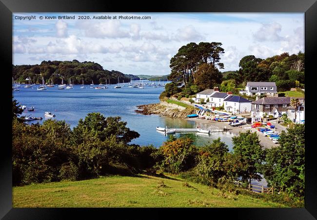 helford passage Cornwall Framed Print by Kevin Britland