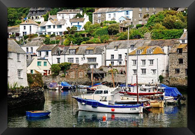 polperro cornwall Framed Print by Kevin Britland