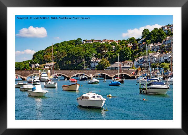 looe south east cornwall Framed Mounted Print by Kevin Britland