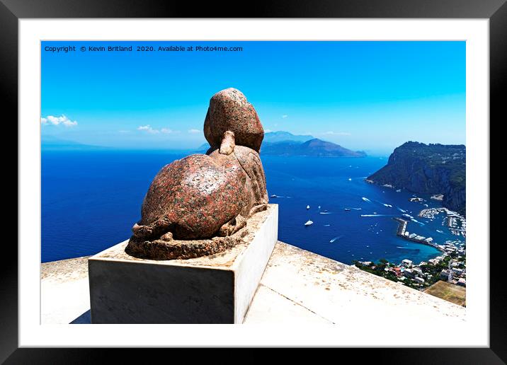 view from anacapri italy Framed Mounted Print by Kevin Britland