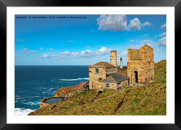 Levant Tin Mine Cornwall Framed Mounted Print by Kevin Britland