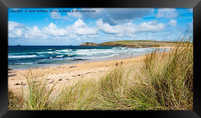constantine bay cornwall Framed Print by Kevin Britland