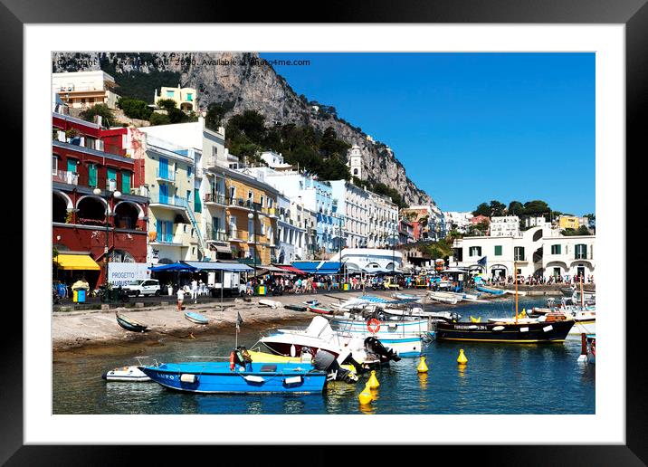 capri italy Framed Mounted Print by Kevin Britland