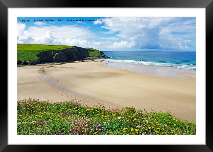 Mawgan Porth Cornwall Framed Mounted Print by Kevin Britland