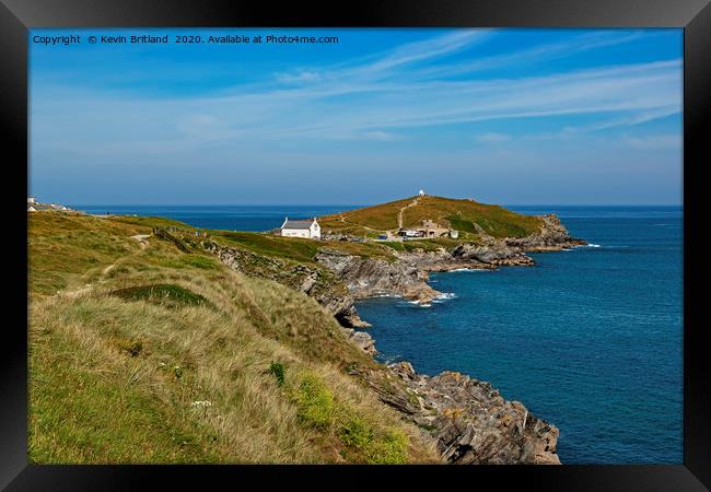 Towan headland Newquay Framed Print by Kevin Britland