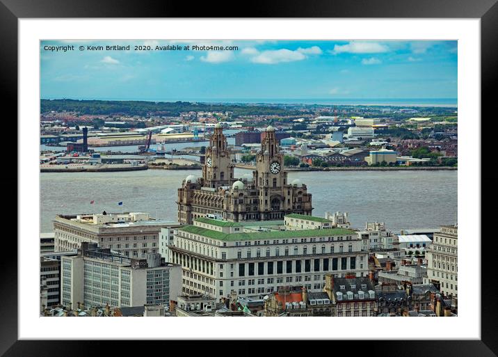 Liverpool skyline Framed Mounted Print by Kevin Britland