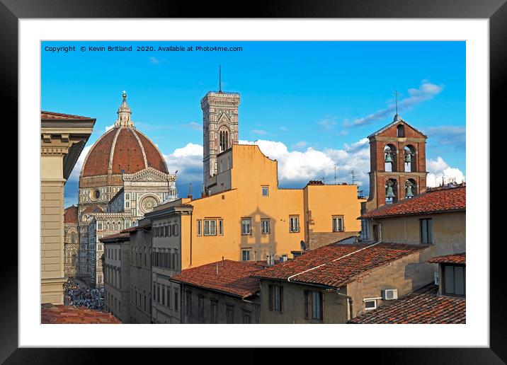 Florence Tuscany Italy Framed Mounted Print by Kevin Britland