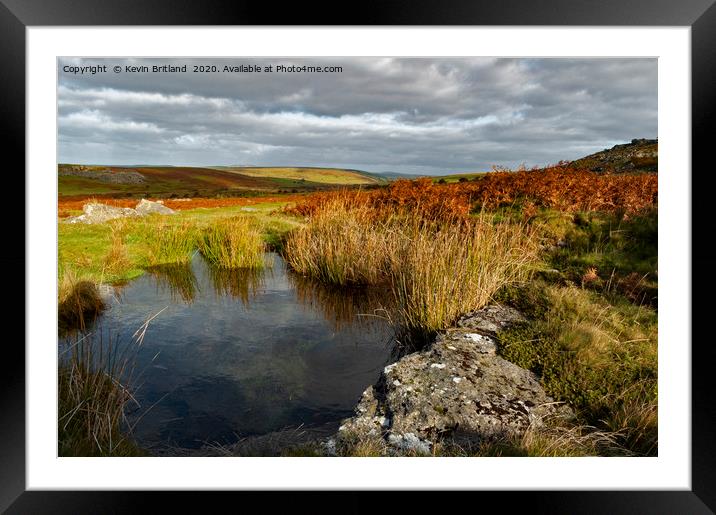 Bodmin moor cornwall Framed Mounted Print by Kevin Britland