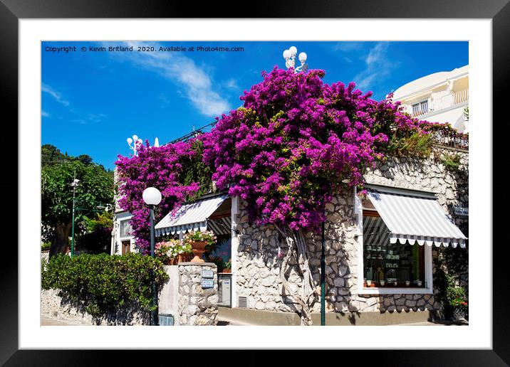 capri italy Framed Mounted Print by Kevin Britland