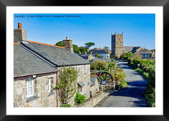 zennor cornwall Framed Mounted Print by Kevin Britland