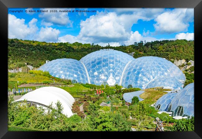 eden project cornwall Framed Print by Kevin Britland
