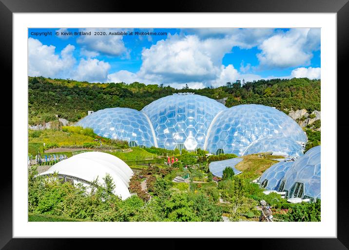 eden project cornwall Framed Mounted Print by Kevin Britland