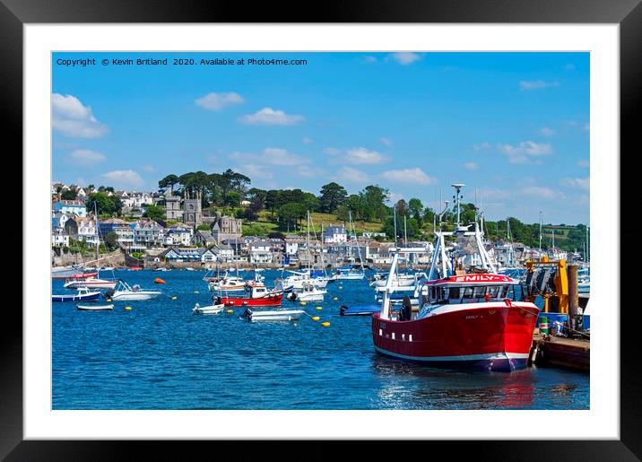 polruan cornwall Framed Mounted Print by Kevin Britland