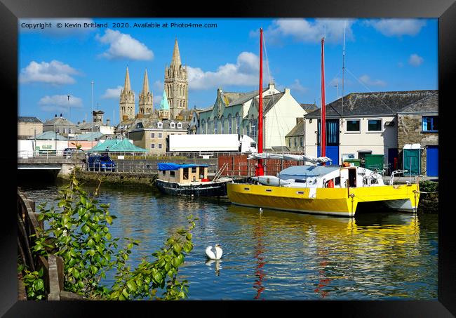 down by the river in truro cornwall Framed Print by Kevin Britland