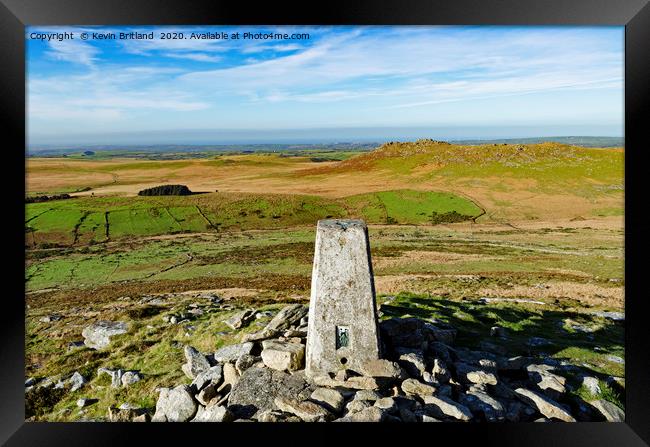 the view from brown willy Framed Print by Kevin Britland