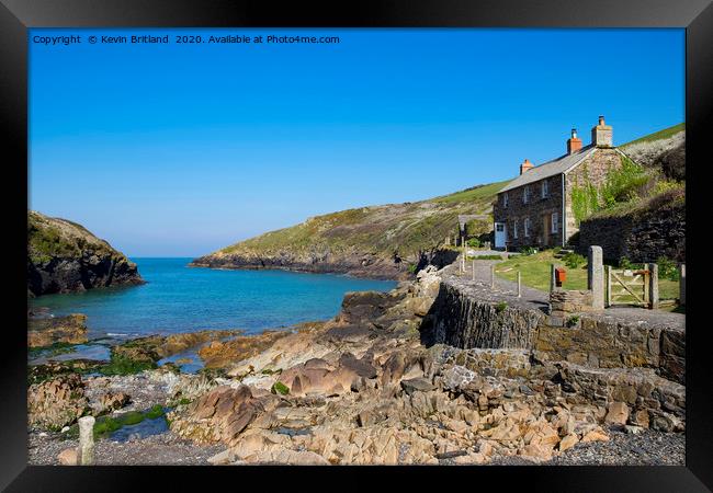 port quin cornwall Framed Print by Kevin Britland