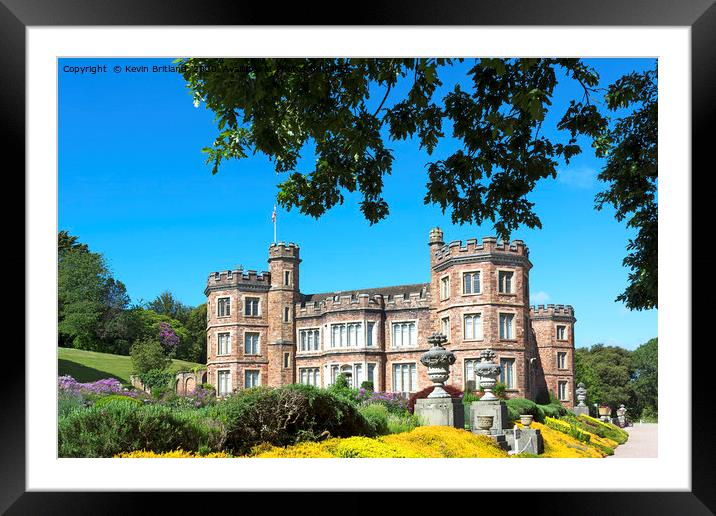 mount edgcumbe house cornwall Framed Mounted Print by Kevin Britland